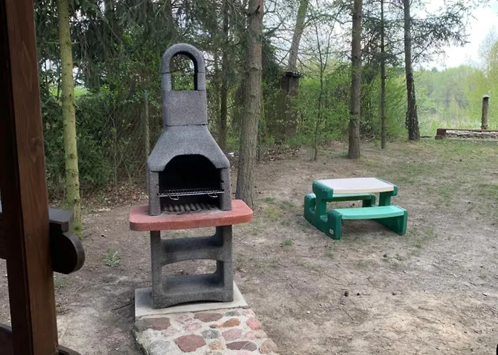 Nad Jeziorem Wilczynskim Dla Czterech Osob, Sypialnia Z Lozem Malzenskim Oraz Salon Z Rozkladanym Naroznikiem Ferienhaus Swietne